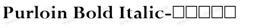 Purloin Bold Italic字体转换
